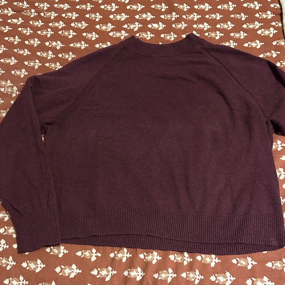 A New Day Women's Burgundy Crew Neck Sweater